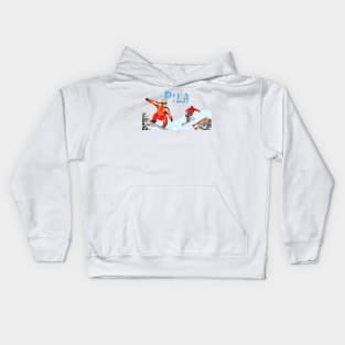 Skiing and snowboarding in Pila Kids Hoodie